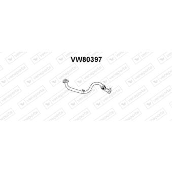 Tuyau d'échappement VENEPORTE OEM 1H0253091BK