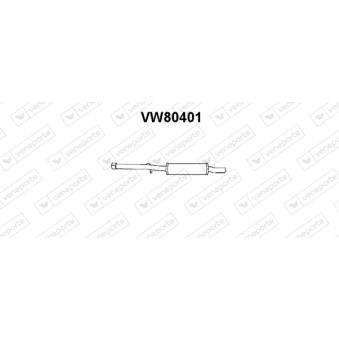 Silencieux avant VENEPORTE OEM 147253209A