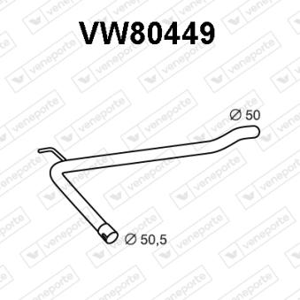 Tuyau d'échappement VENEPORTE [VW80449]
