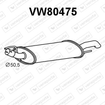 Silencieux arrière VENEPORTE OEM 1H6253609AE
