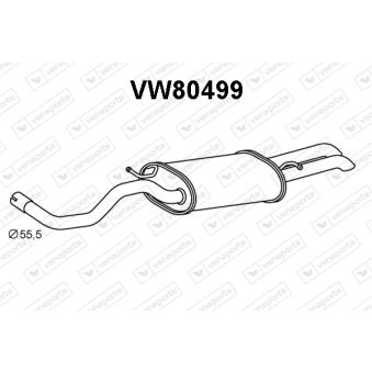 Silencieux arrière VENEPORTE OEM 1J5253609J
