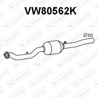 Catalyseur VENEPORTE OEM 1K0254400PX