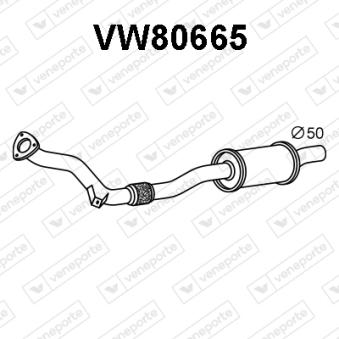 Silencieux avant VENEPORTE [VW80665]