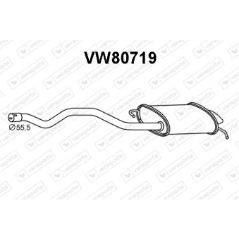 Silencieux arrière VENEPORTE OEM 7H0253609AC