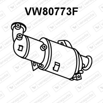 Filtre à particules / à suie, échappement VENEPORTE OEM 7E0254700DX