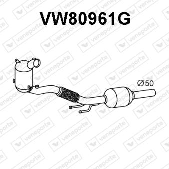 Filtre à particules / à suie, échappement VENEPORTE [VW80961G]