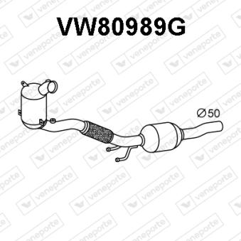 Filtre à particules / à suie, échappement VENEPORTE [VW80989G]