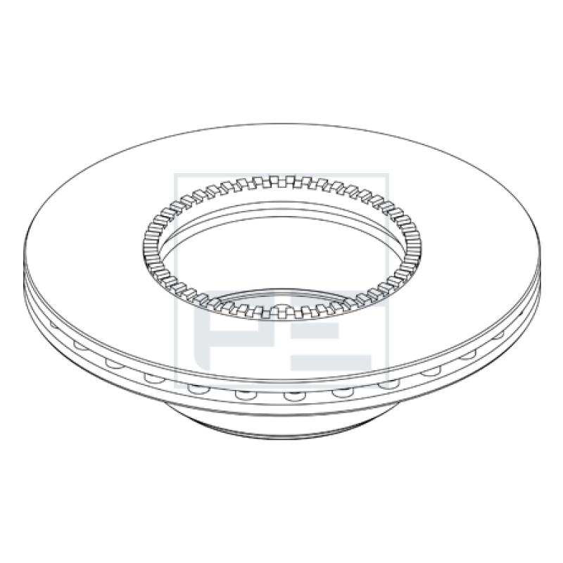 Jeu de 2 disques de frein avant PE Automotive 026.674-10A - Visuel 1