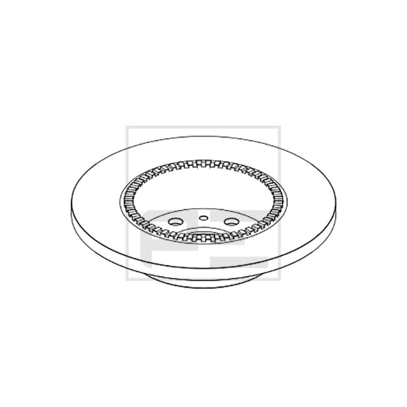 Jeu de 2 disques de frein avant PE Automotive 026.683-00A - Visuel 1
