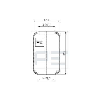Ressort pneumatique, suspension pneumatique PE Automotive [084.051-70A]