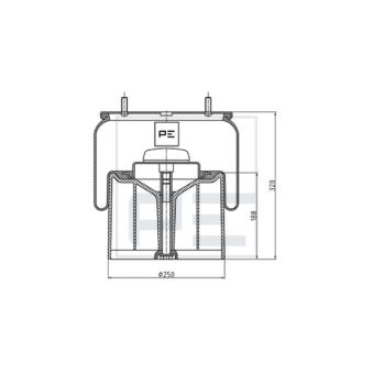 Ressort pneumatique, suspension pneumatique PE Automotive OEM 0542943450