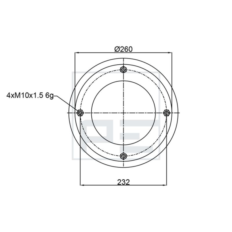Ressort pneumatique, suspension pneumatique PE Automotive 084.406-73A - Visuel 2