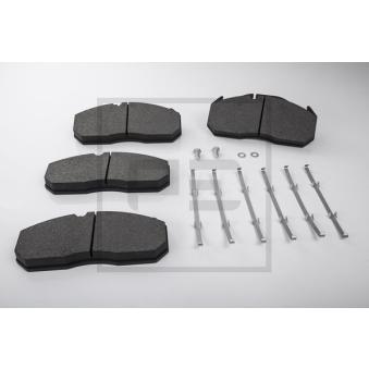 Jeu de 4 plaquettes de frein avant PE Automotive OEM 5001834075