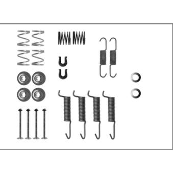 Kit d'accessoires, mâchoires de frein de stationnement MINTEX [MBA16]