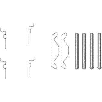 Kit d'accessoires, plaquette de frein à disque MINTEX OEM 0494820010