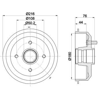 Tambour de frein MINTEX OEM 1045392 Tambour de frein MINTEX OEM 1045392