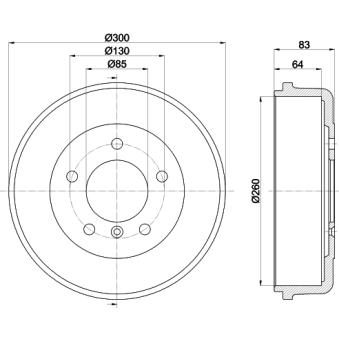 Tambour de frein MINTEX [MBD012]