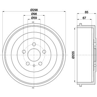 Tambour de frein MINTEX OEM 1471288080
