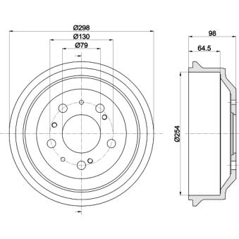 Tambour de frein MINTEX OEM 1306211080