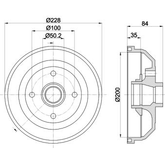 Tambour de frein MINTEX OEM 418025