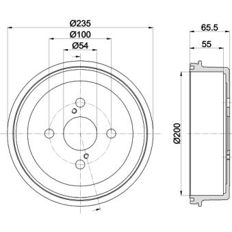 Tambour de frein MINTEX MBD117