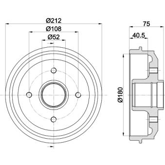 Tambour de frein MINTEX OEM 424734