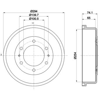 Tambour de frein MINTEX OEM 1954475