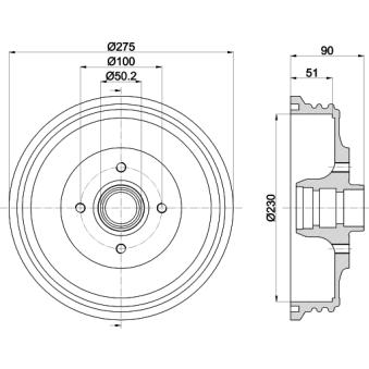 Tambour de frein MINTEX OEM 6K9501615D