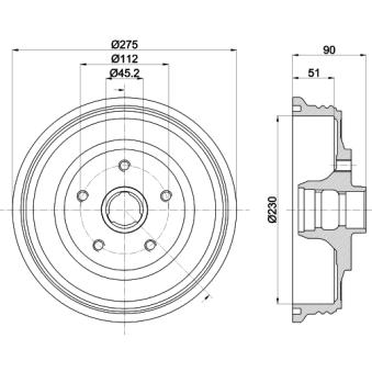 Tambour de frein MINTEX MBD297