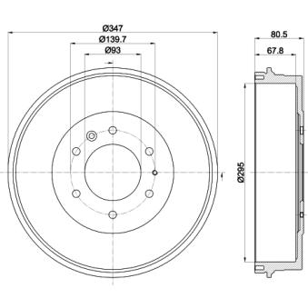 Tambour de frein MINTEX OEM XM341126BA