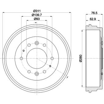 Tambour de frein MINTEX MBD335