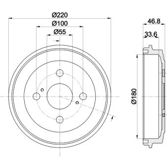 Tambour de frein MINTEX OEM 42431B2040 Tambour de frein MINTEX OEM 42431B2040