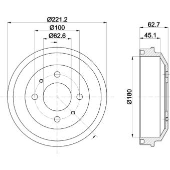 Tambour de frein MINTEX OEM 5841125010