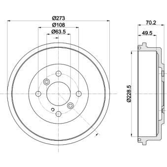 Tambour de frein MINTEX MBD391