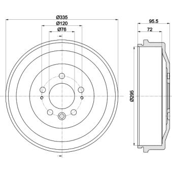 Tambour de frein MINTEX MBD392