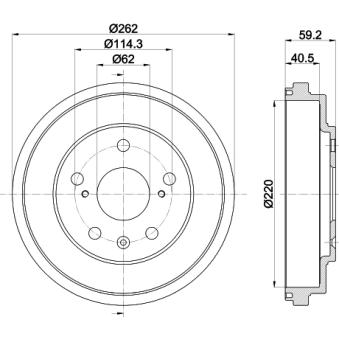 Tambour de frein MINTEX OEM 4351179J00000