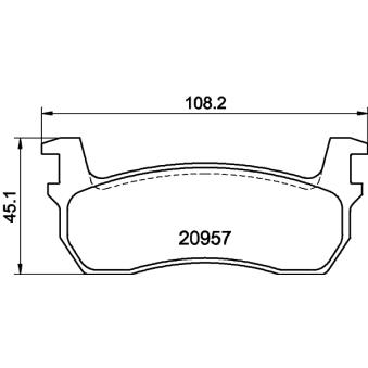 Jeu de 4 plaquettes de frein avant MINTEX [MDB1219]