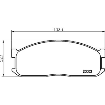 Jeu de 4 plaquettes de frein avant MINTEX MDB1346