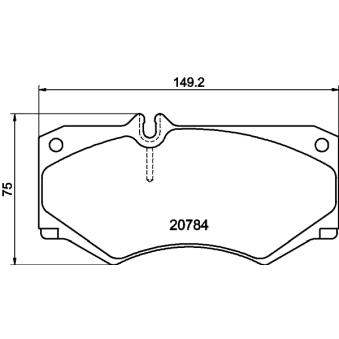 Jeu de 4 plaquettes de frein avant MINTEX OEM 291698151