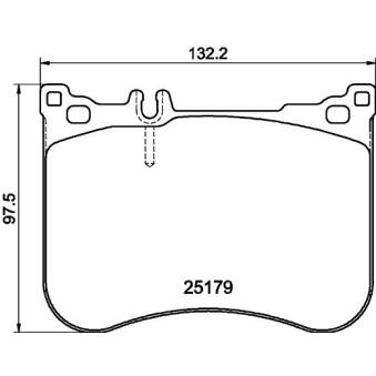 Jeu de 4 plaquettes de frein avant MINTEX OEM A0064205020