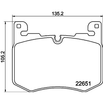 Jeu de 4 plaquettes de frein avant MINTEX MDB3346