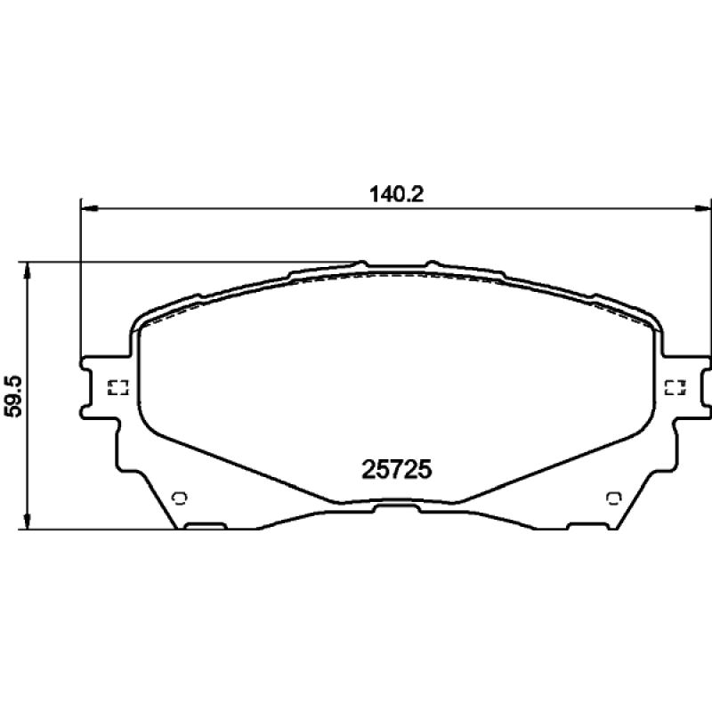 Jeu de 4 plaquettes de frein avant MINTEX MDB3386 - Visuel 1
