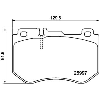 Jeu de 4 plaquettes de frein avant MINTEX OEM 0084201720