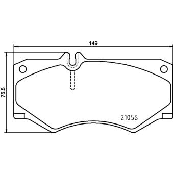 Jeu de 4 plaquettes de frein avant MINTEX OEM 0084204020