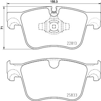 Jeu de 4 plaquettes de frein avant MINTEX OEM SU001B3587