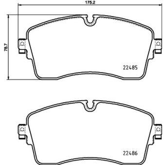 Jeu de 4 plaquettes de frein avant MINTEX OEM JDE39759