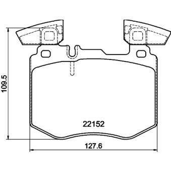 Jeu de 4 plaquettes de frein avant MINTEX OEM 0004207402