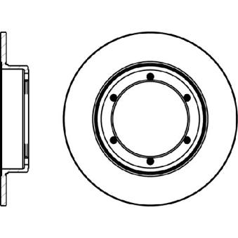 Jeu de 2 disques de frein arrière MINTEX [MDC1146]