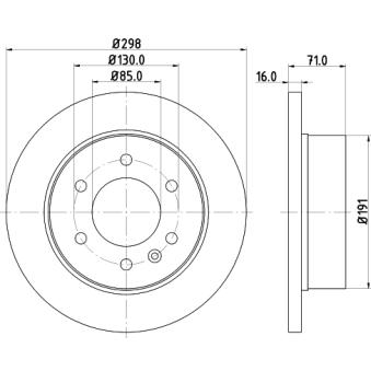 Jeu de 2 disques de frein arrière MINTEX OEM A9104230000