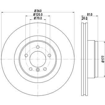 Jeu de 2 disques de frein avant MINTEX OEM SDB500140 Jeu de 2 disques de frein avant MINTEX OEM SDB500140